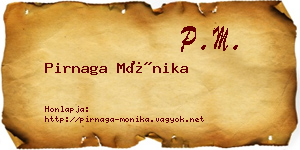 Pirnaga Mónika névjegykártya
