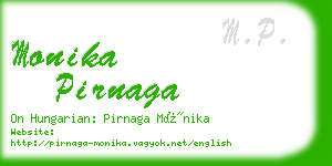 monika pirnaga business card